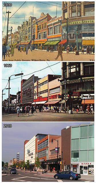How Wilkes-Barre Public Square changed over the years