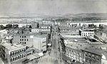 Public Square looking from the top of the old Luzerne County Courthouse looking down West Market Street towards the Kingston Flats. Photo taken in 1887